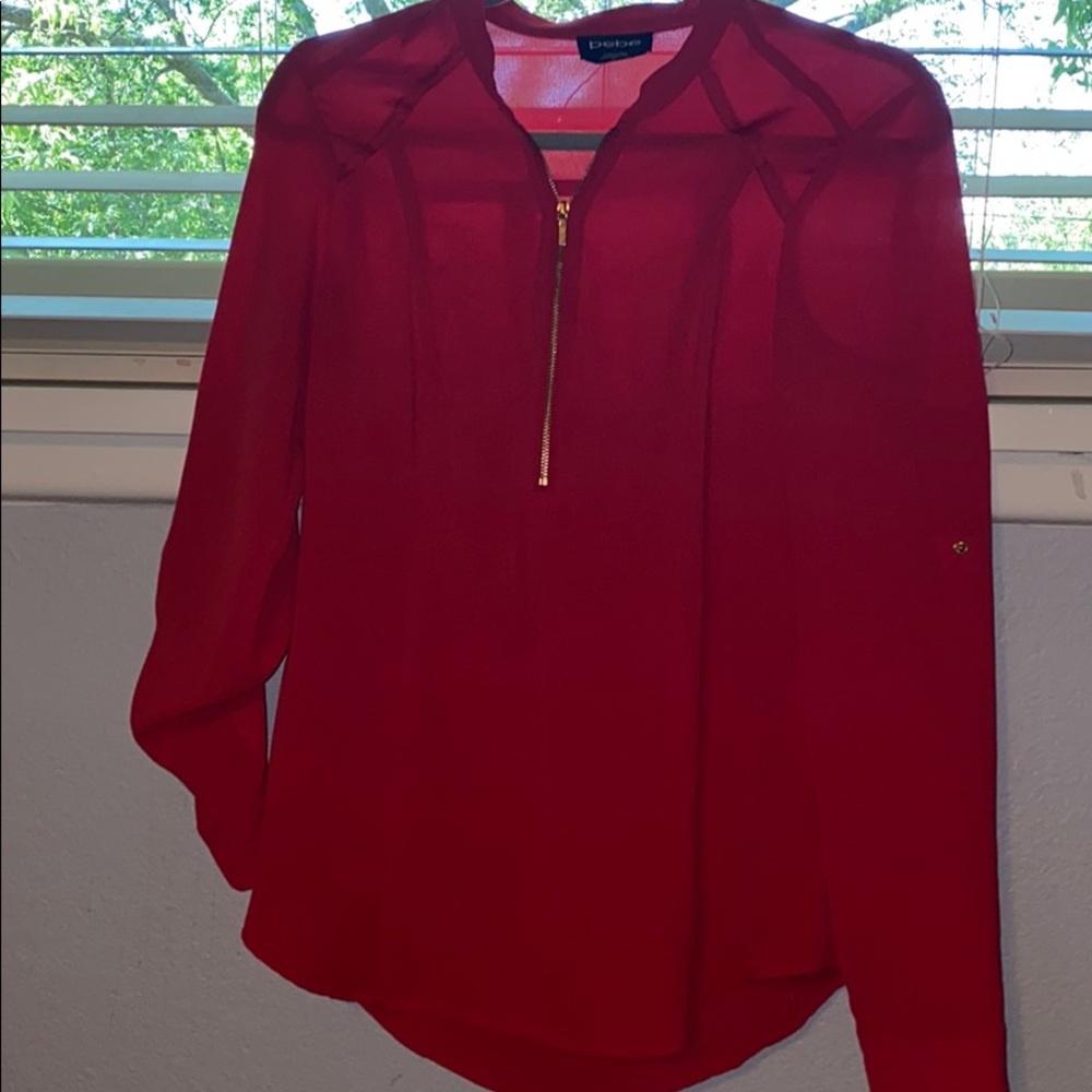 Red Bebe blouse